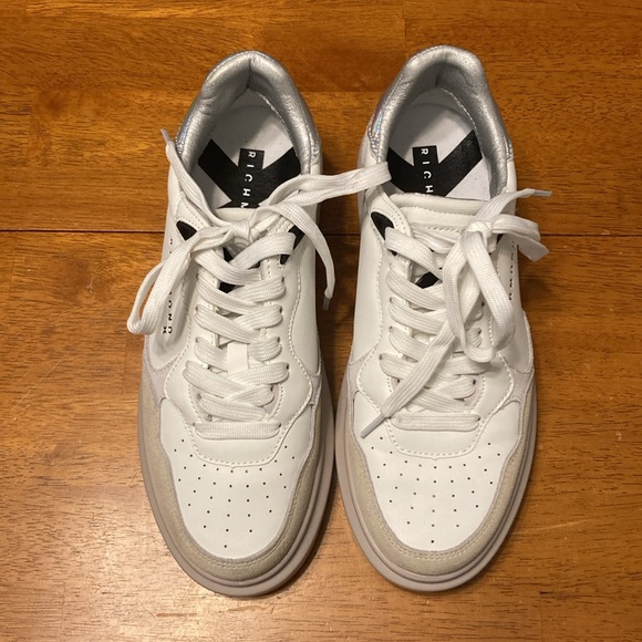 John Richmond Womens Size 38 White Tan Suede JRCH Richmond X RX Sneakers - Picture 5 of 10